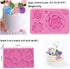 Large Rose Mold Silicone,Rose Flower and Leaves Fondant Cake Molds,Leaf Candy Chocolate Molds for Wedding Cake Decoration, Sugarcraft,Cupcake Topp...