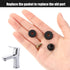 Faucet Washers,58 Pack Faucet Washer Assortment Kit Faucet Parts Washer Flat and Beveled Rubber Faucet Washers Assortment Replacement Kit for Repa...