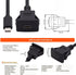 NFHK Waterproof Dustproof USB-C Type-C USB 3.1 10Gbps Extension Flush Car Latch Mount Extension Cable for Dashboard Panel...