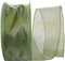 Reliant Ribbon Sheer Lovely Value Wired Edge Ribbon, 2-1/2 Inch X 50 Yards, Moss...