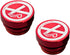 Aluminum Dustproof Plugs Billet Dust Plugs 2PCS 12 Volt Replacement Kit Anodized Aluminum Auto Parts for Most Cars (Red)...