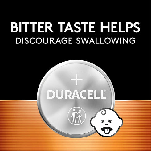 Duracell CR2032 3V Lithium Battery, Child Safety Features, 12 Count Pack, Lithium Coin Battery for Key Fob, Car Remote, Glucose Monitor, CR Lithiu...