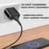 5V 1A 2A 3A Micro USB Wall Charger, AC Power Adapter with 5 FT Android Charging Charger Cable, for Android Smartphone, Security Camera,Compact and...