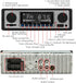 Single Din Car Radio Classic FM Radio,Bluetooth Car Stereo,Hands Free Calling, Aux-in,USB Playback,SD,Car MP3,Push to Talk Assistant,Digital Media...