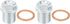 X AUTOHAUX 2 Pcs M18x1.5 Steel Engine Oil Drain Plug Screw with Seal Ring for Volvo XC60 XC90 S90 S70 C70 for Ford Focus Silver Tone...