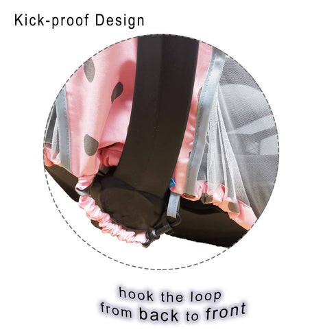 Mosquito Net for Baby Car Seats –Car seat net for Newborn Carrier-Breathable mesh net for Infant Car Seats, Carrier, Elastic Edge, Kick proof, Pol...
