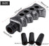 Gear Shift Knob, Universal Car Manual Stick Lever Handle Shifter Head Transmission Pistol Grip Gear Shifter Knob with 3 Adapters for Most Manual a...