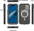 Full Body Case for iPhone 15 6.1 Inch,Waterproof DirtProof DropProof SnowProof Anti-Scratch Magnetic Clear Rugged Built-in Screen Protector Heavy ...