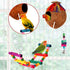 Bird Toys 17 Pcs Bird Parakeet Swing Chewing Hanging Toys Climbing Ladder Coconut Bird Cage Toys Suitable for Cockatiels,Conures,Finches,Budgie,Lo...