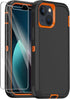 Annymall for iPhone 13 Case with 2 Screen Protector,Shockproof Drop Protection Full Body Heavy Duty 3 Layer Military Rugged Durable Phone Cover fo...