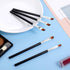 10 PCS Angled Eyeliner Eye Shadow Eyebrow Brush Set Flat Fine Angle Soft Synthetic Bristles Fibers Detail Makeup Brush Tool for Women Girls Make u...