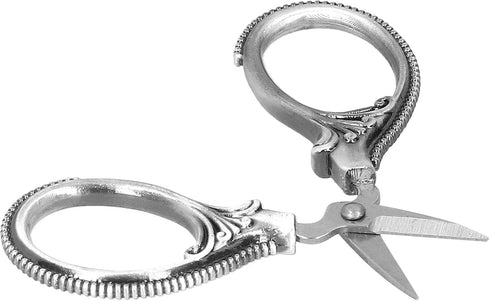 Stainless Steel Sewing Scissors Portable Thread Embroidery Tailor Handicraft Scissors Antique Copper (Silver)...