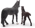 Gemini&Genius Horses Toy for Kids, Farm Horse Animal Playset, Stallion with Horse Cub Family Action Figures Party Favors Supplies, Party Cupcake T...