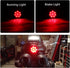 DREAMIZER Motorcycle Tail Light Red 8 LED Stop Lamp Compatible With Chopper Bobber Cafe Racer Bike...