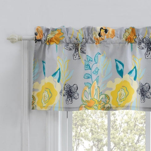 Greenland Home Watercolor Dream Window Treatment, 84x19 inches, Gray...
