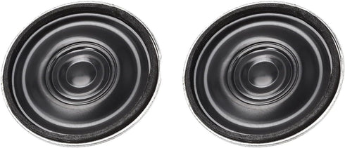 DMiotech 2 Pack 0.5W 8 Ohm 27mm Diameter DIY Magnetic Speaker Round Type Internal Replacement Loudspeaker for Building Intercom Black......
