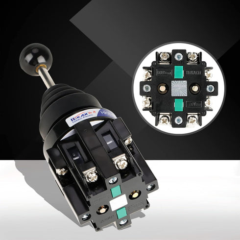 CS-402 4NO Joystick Switch, 4-Position Joystick Switch, Momentary Joy Stick Joystick Switch for Industrial Control AC 50Hz and DC Circuits...