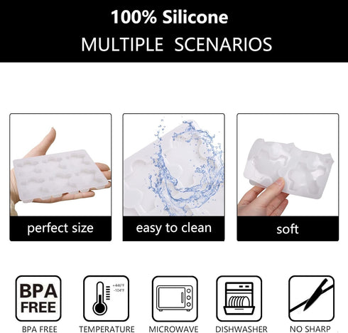 Puzzle Piece Silicone Chocolate Molds, Building Blocks Epoxy Resin Molds for Cake Decoration Cupcake Topper Candy Ice Cube Trays Wax Bombs Clay...