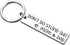 Finduat Don't Do Stupid Shit Keychain from Dad or Mom - Gift for New driver, Funny Son or Daughter Gift, Graduation Gift Idea Birthday Christmas V...