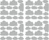 56 Pieces/Set Cloud Wall Decal Vinyl Sticker Nursery Kids Child Boys Girls Room Decor Nursery Baby Bedroom Decoration Home Stickers YMX03 (Grey)...