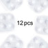 Super Z Outlet White Plastic Artist Paint Palettes Color Rectangular Cavity Non-Stick Trays 6 Slot for Watercolor, Acrylic, Oil Paints (12 Pack, 5...