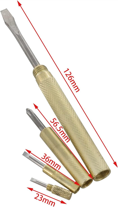 Micro Golden Copper Hammer 6 in 1 Micro Mini Multifunction Copper Craft Hammer and Screwdriver Hand Tool for Watchmaker Jewelers and Walnut eaters...