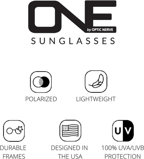 Optic Nerve - 2022 Premium & Affordable Polarized Sport Sunglasses for Boys, Cowlick Edition with Black/Blue Frame/Smoke Lens...