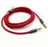 Red 6ft Gold Plated Design 3.5mm Male to 2.5mm Male Car Auxiliary Audio Cable Cord Headphone Connect Cable for Apple, Android Smartphone, Tablet a...