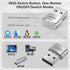 AUEDROT Mouse Jiggler Undetectable Metal USB Mouse Mover with Switch Button, Automatic Mini Mouse Shaker with 2 Jiggle Modes, Plug and Play, Keep ...