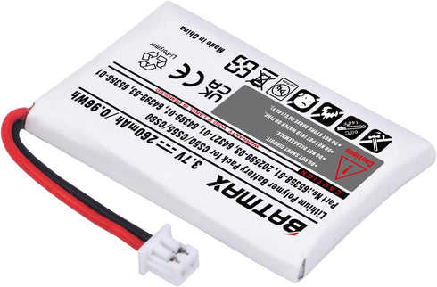 Batmax 2X CS-50 CS-55 65358-01 Battery for Plantronics C052, CS60, CS55, CS351, CS361, CS510, CS520, W710, W720 64327-01 64399-01 65358-01 PL-6439...