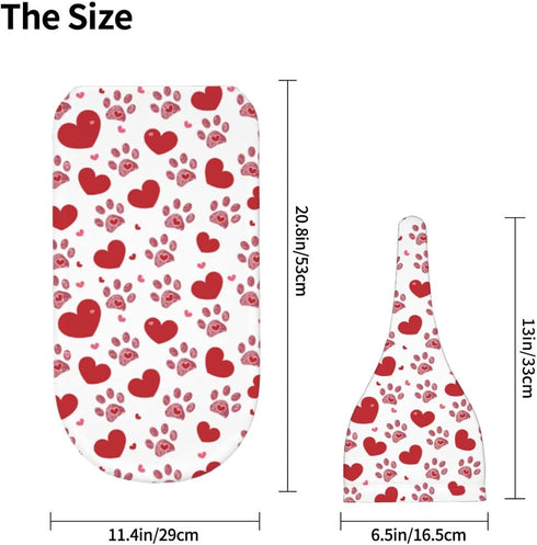Love Hearts Dog Paw Print Newborn Swaddle Blankets Hat Sets Soft Baby Receiving Blanket Swaddle Sack for Baby Shower Infant Boy Girl Gift...