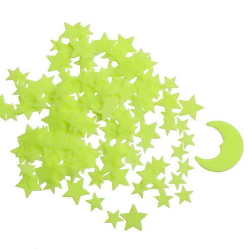 Glow in The Dark Stars - Glow Stars Stickers for Ceiling,Self Adhesive 3D Glowing Stars and Moon for Starry Sky,Wall Decals for Kids Rooms,Wall St...
