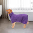 Geyecete Dog Bathrobe Towel Dog Drying Coat-Dry Fast Dog Bag-Pineapple grid Fast Drying Super Absorbent Pet Dog Cat Bath Robe Towel-Purple-M...
