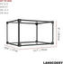 LANSCOERY Shoe Storage Box Stackable Shoe Organizer, Clear Acrylic Foldable Shoe Storage Containers Display Case with Magnetic Side Opening Door f...