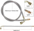 PTNHZ UNIVERSAL Turbo Oil Feed Line Oil Return Line Oil Drain Line Kit 1/8 NPT 4AN T3 T4 T3/T4 T04E T70 T66 T67 GT35 GT45...