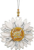 Talataca Daisy 2D Flat Car Ornament & Wood Beads, God Says You are Christian Beaded Rear View Mirror Accessories, Rearview Hanging Charm, Christma...