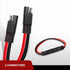 Nilight 5 Pack SAE to SAE Extension Cable 10AWG 2 Pin SAE Connector Extension Cord 10 Gauge Dual Head Plug Audiopipe Polarized Wire Harness for So...