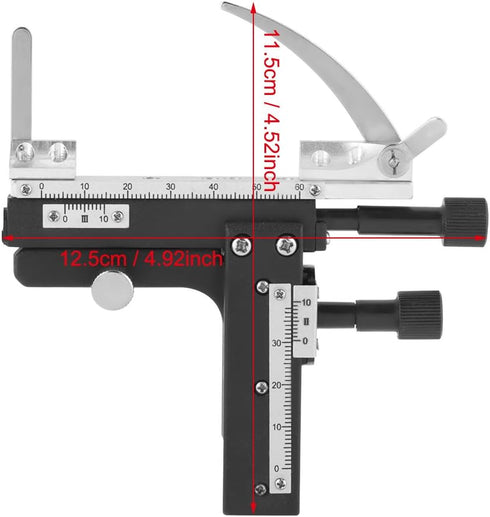 Mechanical X-Y Moveable Stage for Microscope, Microscope Caliper Moveable 14.5cm × 16cm High Manual Stage for Microscope...