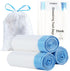 4 Gallon Trash Bags Drawstring,Small 60 Counts Strong Drawstring Trash Bags,White Small Garbage Bags Unscented for Kitchen,Bathroom,Office...