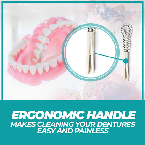 Fuller Brush Dental Plate Brush - Soft But Stiff Hygienic Denture Cleaner - Small, Flexible Cleaning Tool for Dentures, Plates, Retainers & Other ...