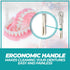Fuller Brush Dental Plate Brush - Soft But Stiff Hygienic Denture Cleaner - Small, Flexible Cleaning Tool for Dentures, Plates, Retainers & Other ...