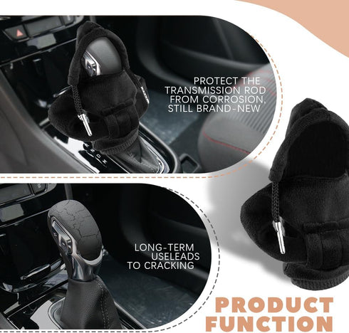 Gear Shift Hoodie, Universal Car Gear Shift Knob Cover, Funny Mini Gearshift Sweater, 4.7Inch Car Shifter Stick Protector Decoration, Car Interior...