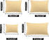 uxcell 2 Pack Pillow Cases Soft 1800 Series Microfiber Pillowcases Set with Zipper King(20"x36") Gold...