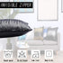 Juya Delight Throw Pillow Case, Sparkly Pillow Cushion Covers for Couch Sofa Home Decorative,18x18 inches, Black Silver, Set of 2...