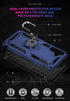 Samsung Galaxy A13 5G Case with HD Screen Protector, Military-Grade Ring Holder Stand Car Mount, Shockproof Cover for Galaxy A13 5G/A04s, Blue...