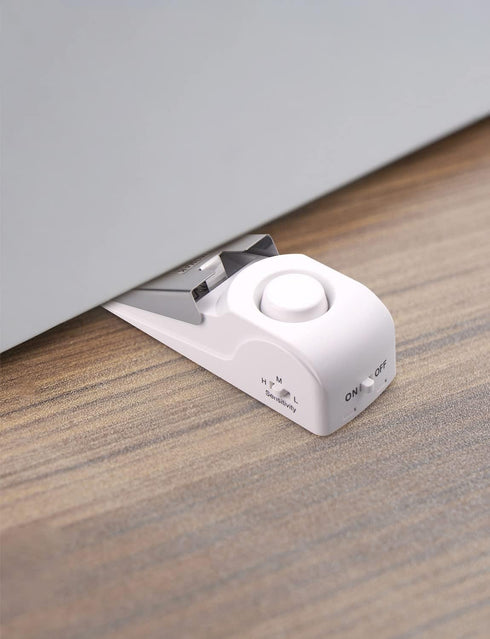 EMDMAK Door Stop Alarm with 120DB Siren Door Stop for Home & Travel (White) (Pack of 1)...