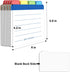 Index Cards Guide Dividers 4x6 inches, the Blank Index Cards Guide, 1/4 Cut Tabbed Note Cards, File and Recipe Guides, 400gsm Paper, Assorted Colo...