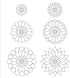 HONEYSEW 300PCS Paper Piecing Shapes Acrylic Quilt Templates Quilting Patchwork Piecing Craft for Sewing...
