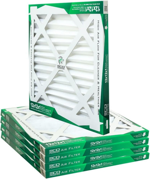 1Pcs ECO POWER 12x12x1 Air Filter MERV 11, Pleated HVAC AC Furnace Air Filters Replacement (Actual Size: 11.6 x 11.6 x 0.75 Inches), SB4437 (1)...