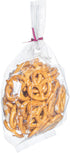 Restaurantware Bag Tek 4 x 2.3 x 8 Inch Gusset Bags 100 Heat Sealable Candy Bags - Food Safe Package Popcorn or Cookies Clear Plastic Treat Bags F...